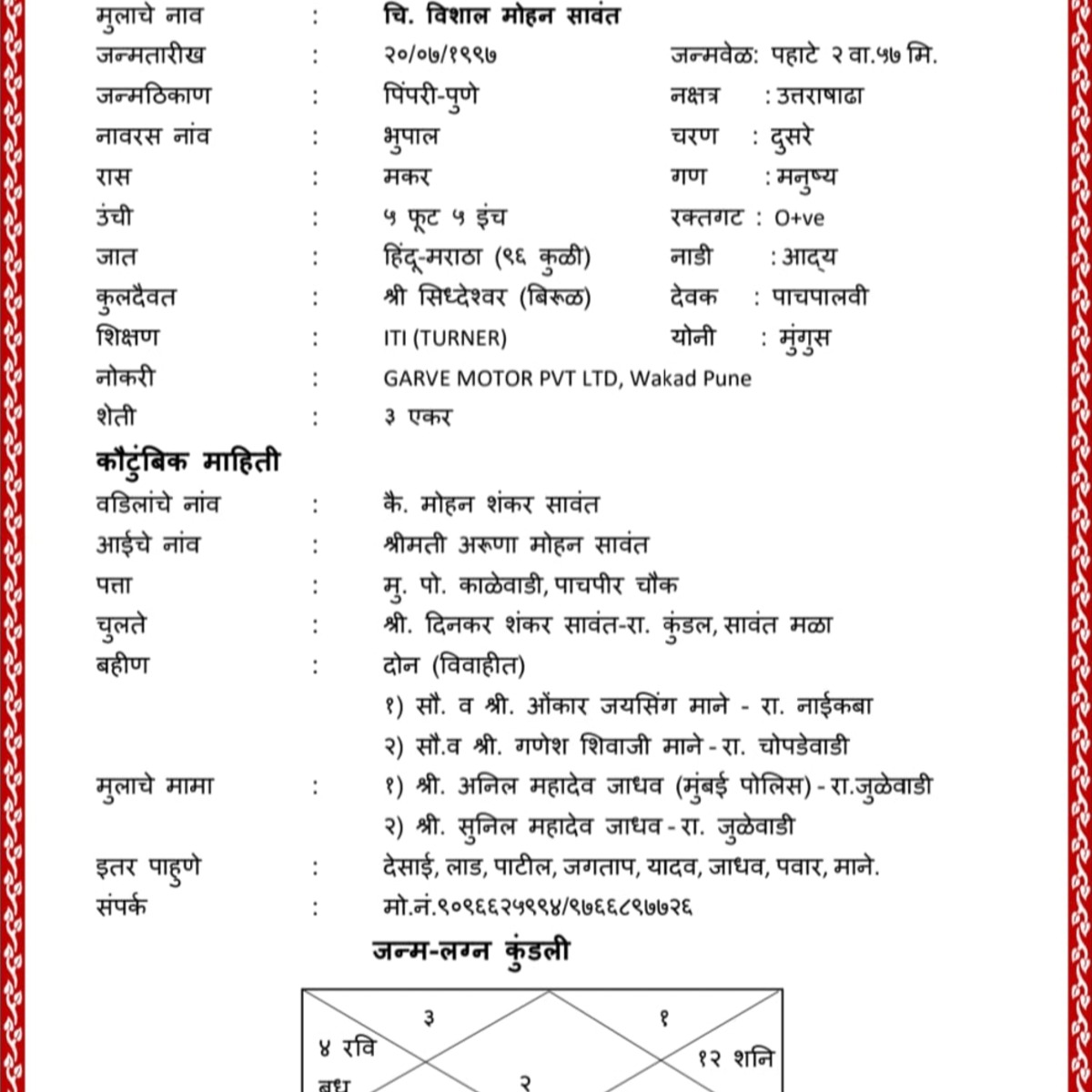 Vishal Mohan Sawant