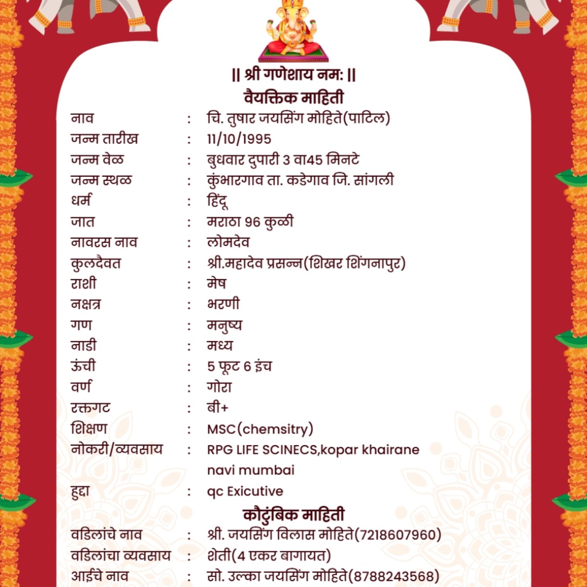 Tushar Jaysing Mohite